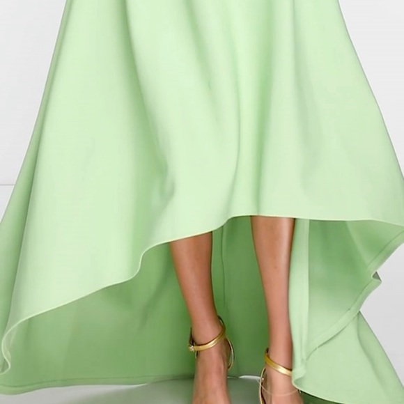 True Violet Maternity off shoulder high low dress - Picture 3 of 4